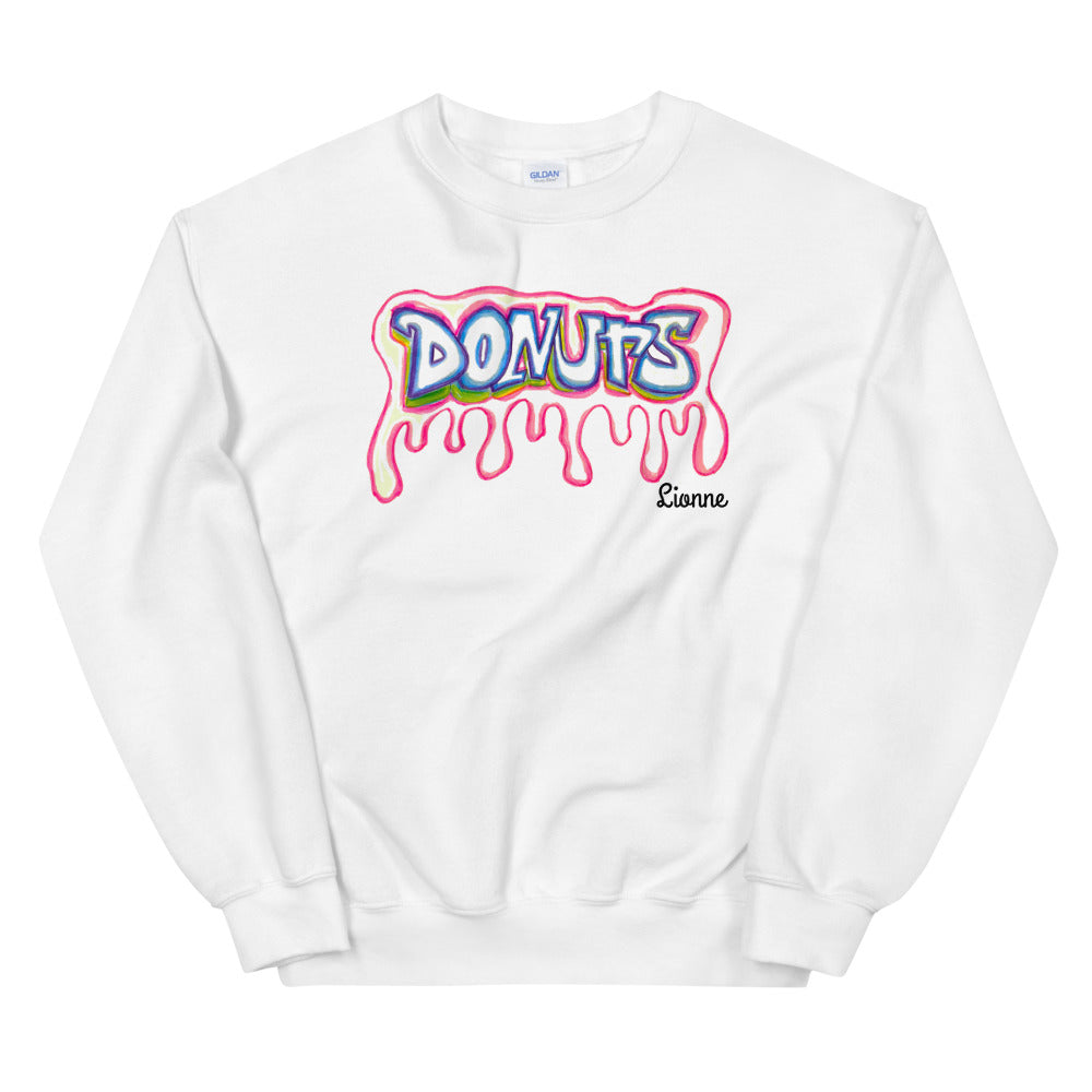 White DONUTS Sweatshirt