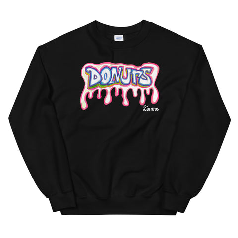 Black DONUTS Sweatshirt